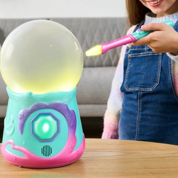 Magic Mixies Magical Misting Crystal Ball Interactive 8" Mixes Blue Plush Toy - Picture 4 of 9